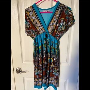 Bailey Blue paisley print dress